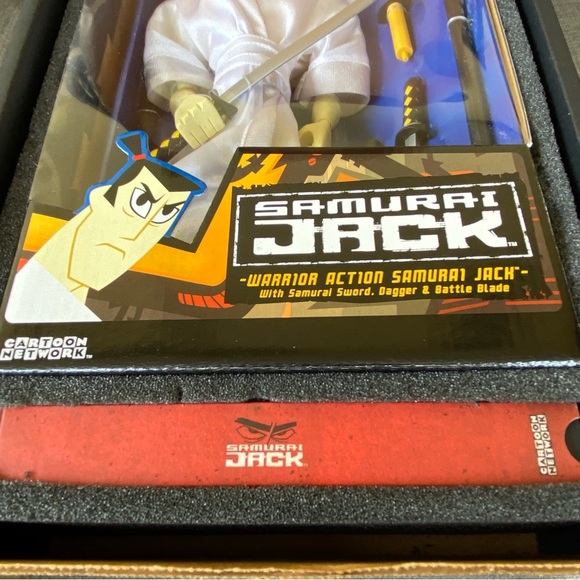NIB Rare Action Samurai Jack Warrior Collectible Action Figure Doll & VHS Tape - Picture 5 of 16